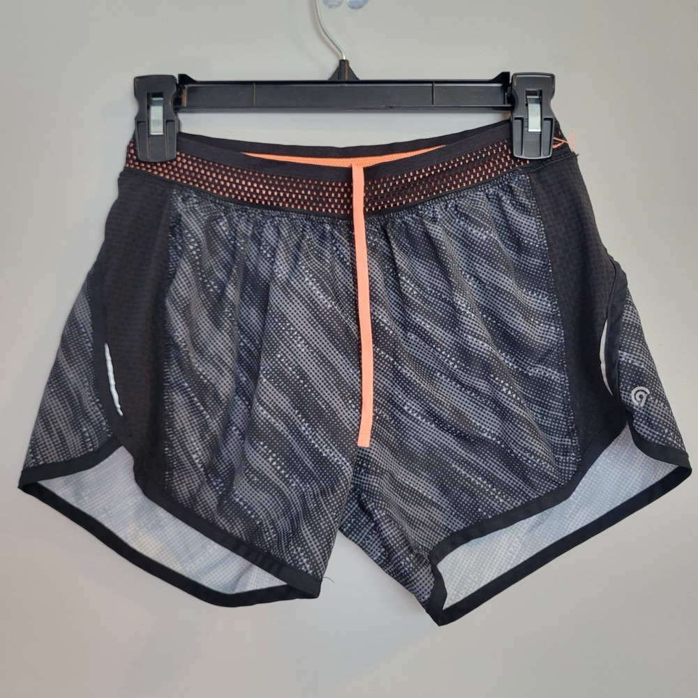 Champion Shorts Women's Size XS Black Gray Orange Athletic